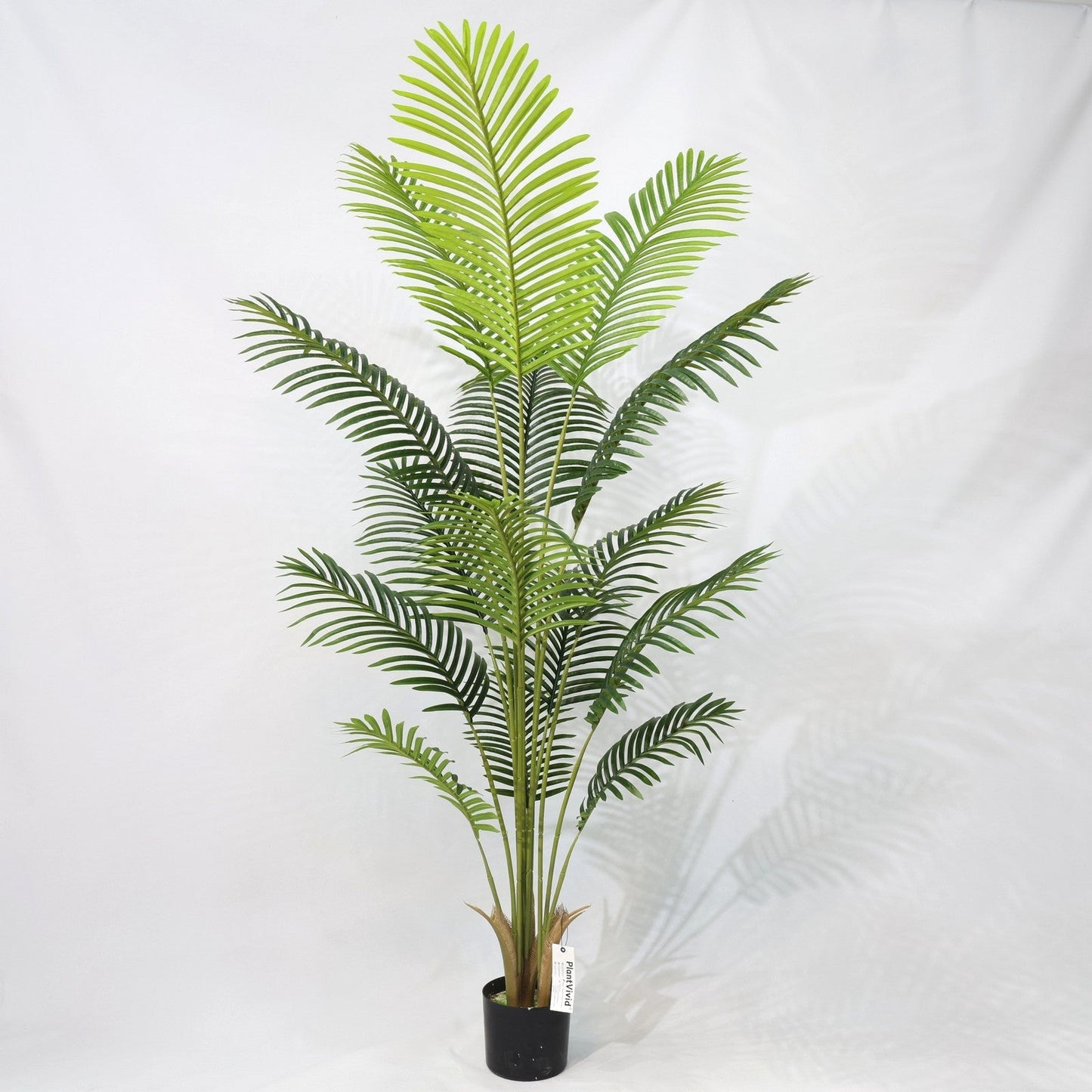 Τεχνητός φοίνικας Areca 180cm με 15 πράσινα φύλλα, ψεύτικο δέντρο  τον κήπο του