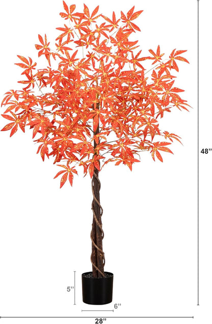 4ft. Autumn Vibrant Maple Artificial Fall Tree