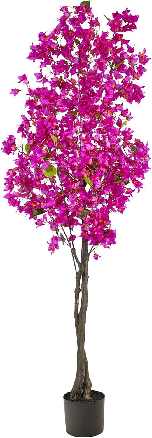 6ft. Bougainvillea Artificial Tree, 26 In. W x 10 In. D x 72 In. H