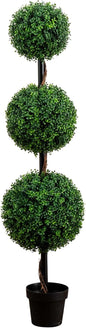 4ft. Artificial Triple Ball Boxwood Topiary Tree (Indoor/Outdoor) No50