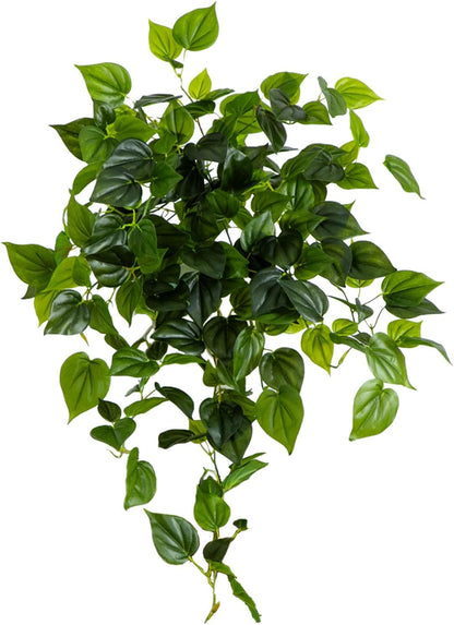 Nearly Natural 32-Inch UV Resistant Artificial Philodendron Hanging Plant Set of 2, Lifelike Greenery for Indoor and Outdoor Décor
