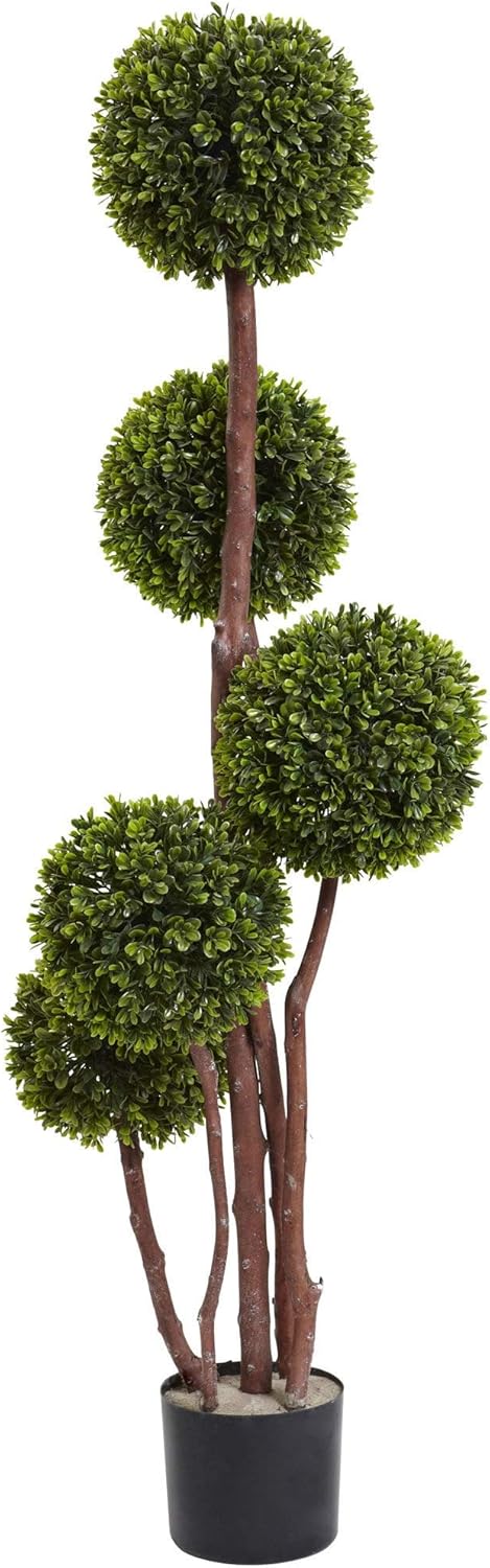 4ft. Boxwood Topiary Tree UV Resistant (Indoor/Outdoor)