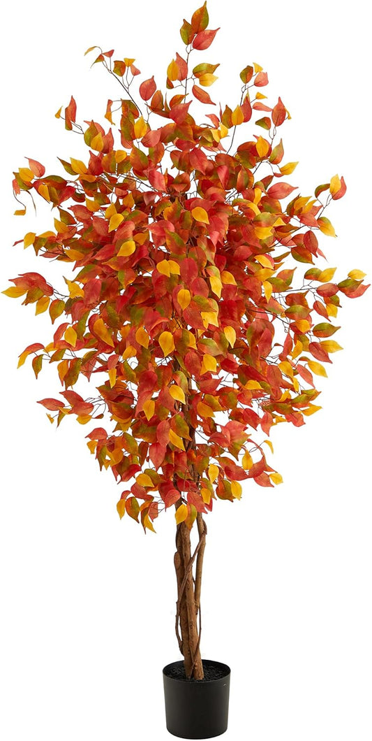 6ft. Autumn Ficus Artificial Fall Tree