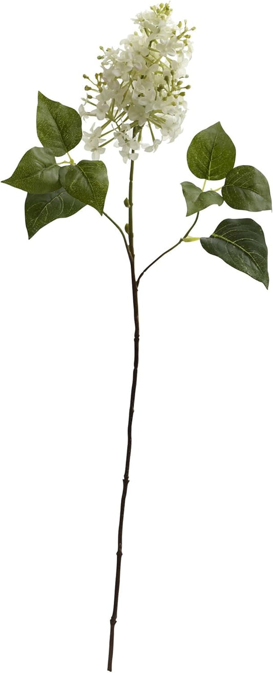 Lilac Flower (Set of 6) Artificial Plant, 30"H x 8"W x 6"D, White No50