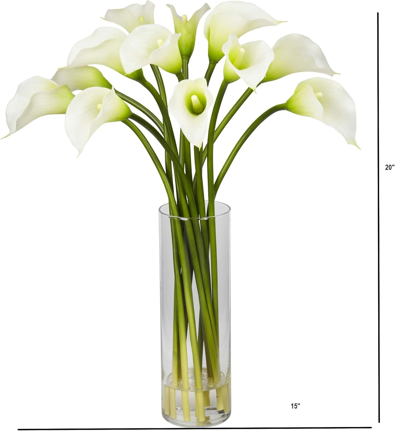 Mini Calla Lily Silk Flower Arrangement No50