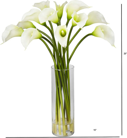 Mini Calla Lily Silk Flower Arrangement No50