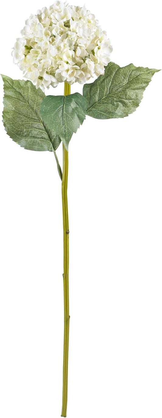30” Hydrangea Flower (Set of 4) Artificial Plant White No50