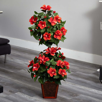 39in. Hibiscus Topiary