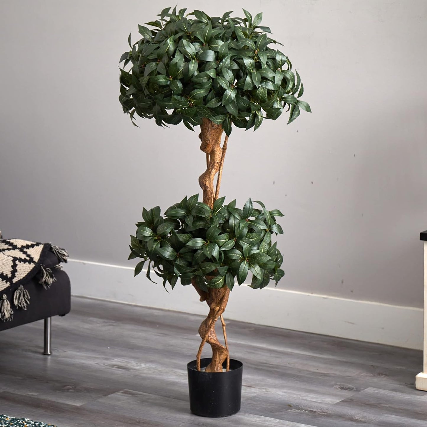 4ft. Sweet Bay Double Ball Topiary Silk Tree
