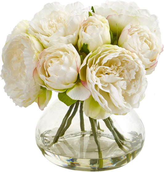 Peony Artificial Arrangement in Vase