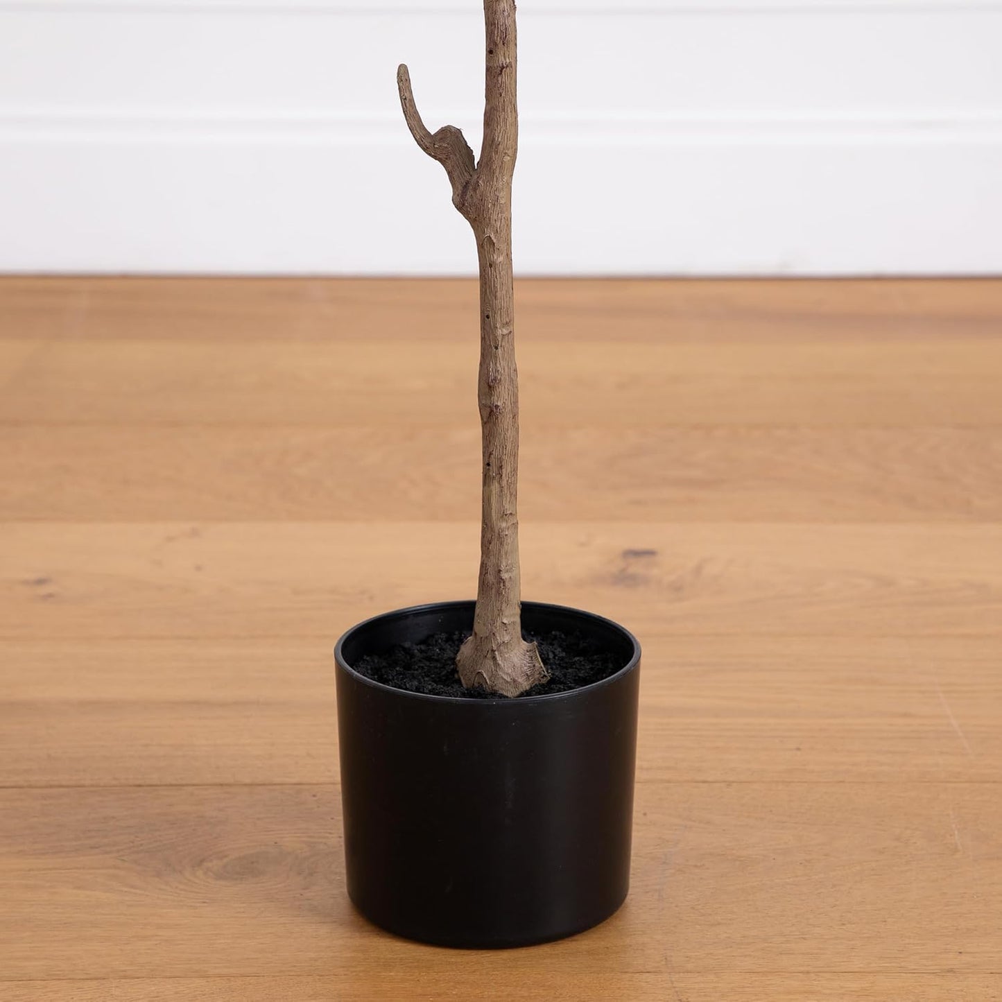 6ft Artificial Olive Tree - Slim Minimalist Design with Lifelike Faux Olives, Flexible Branches, Includes Nursery Planter