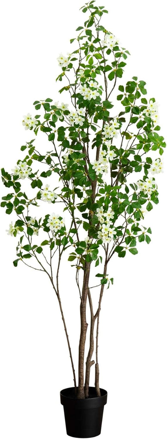 6ft. Artificial Dogwood Tree with Real Touch Leaves