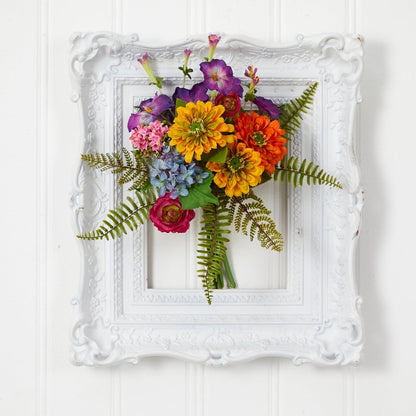 13in. Mixed Flowers Artificial Bush (Set of 2)