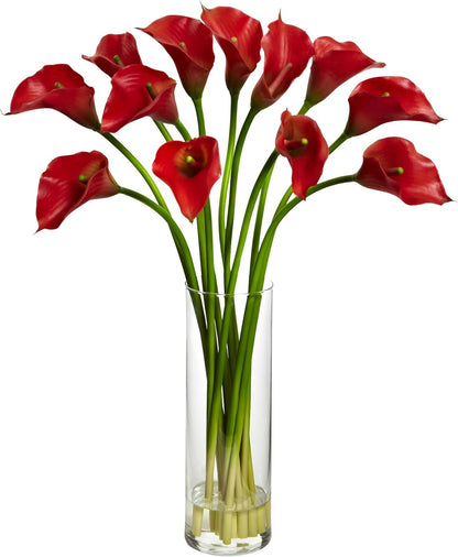 Mini Calla Lily Silk Flower Arrangement No50