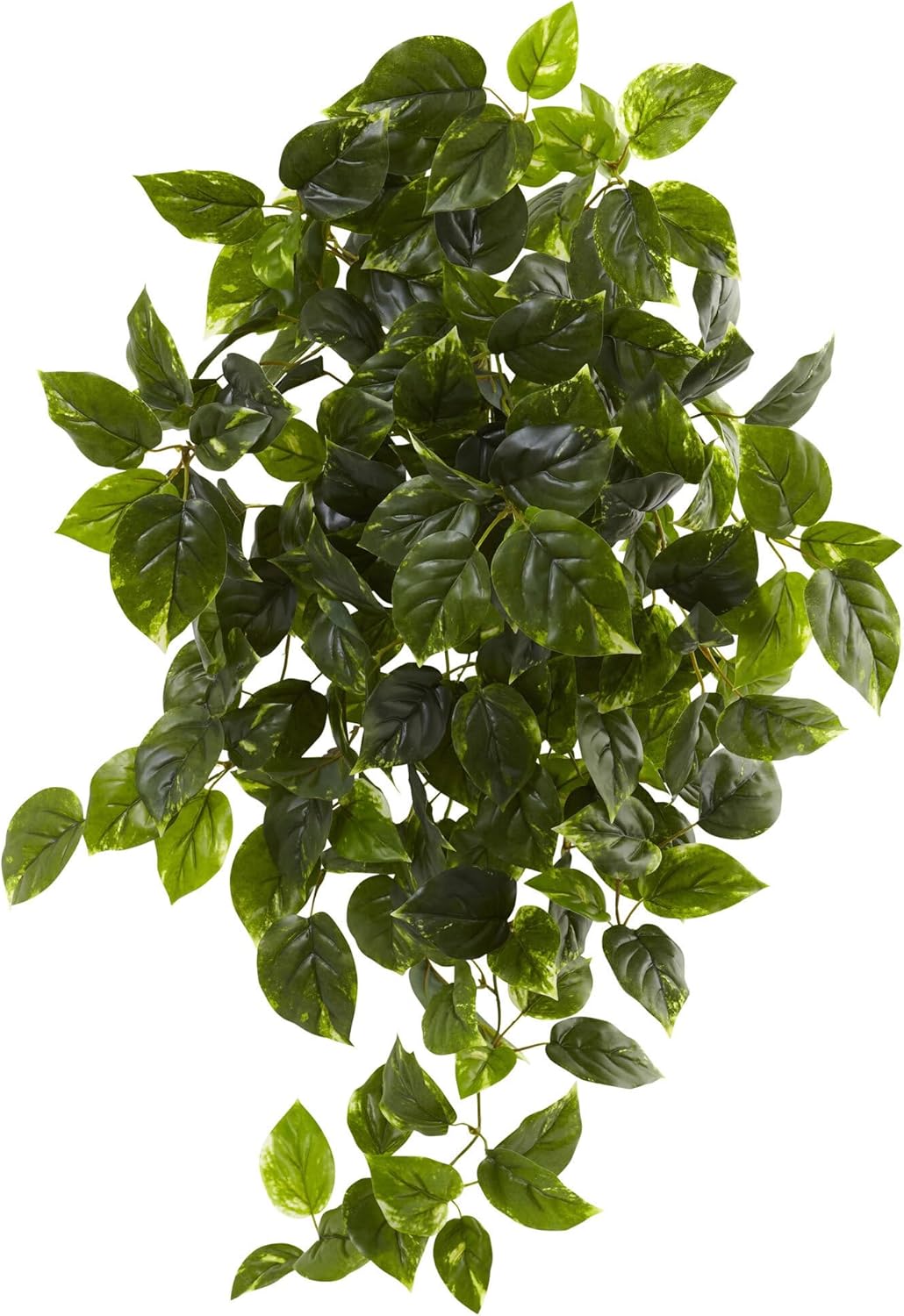 36-Inch UV Resistant Artificial Pothos Hanging Plant Set of 2, Lifelike Greenery for Indoor/Outdoor Decor, Bendable Branches, Ideal for