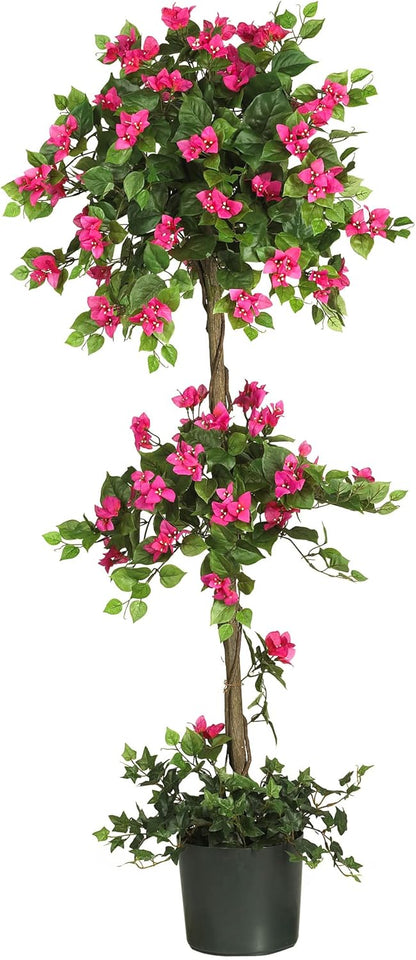 5228 Mini Bougainvillea Topiary Beauty, 5-Feet,9" x 9" x 62.5" , Green