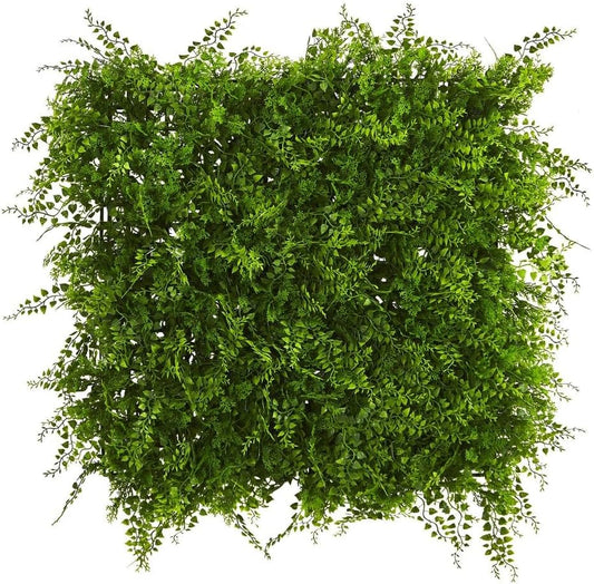 20in. x 20in. Lush Mediterranean Artificial Fern Wall Panel UV Resistant (Indoor/Outdoor)