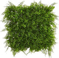 20in. x 20in. Lush Mediterranean Artificial Fern Wall Panel UV Resistant (Indoor/Outdoor)