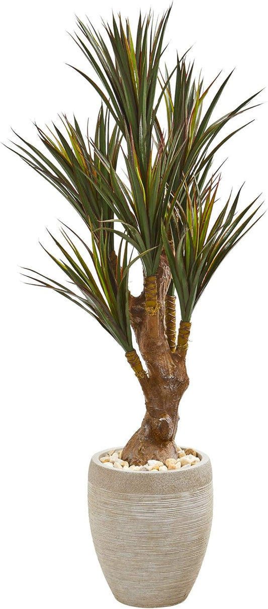 50in. Yucca Artificial Tree in Planter UV Resistant (Indoor/Outdoor)