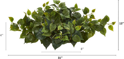 31in. Philodendron Artificial Ledge Plant