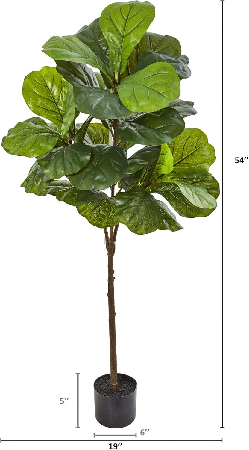 54in. Fiddle Leaf Artificial Tree (Real Touch)