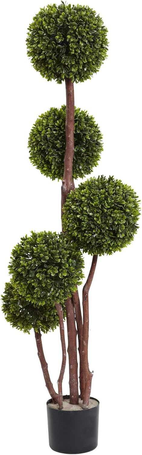 4ft. Boxwood Topiary Tree UV Resistant (Indoor/Outdoor)