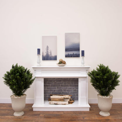 3ft Cedar Artificial Tree - UV Resistant, Realistic Greenery, Indoor/Outdoor Decor, Comes in Set of 2, Perfect for Home, Office, Patio