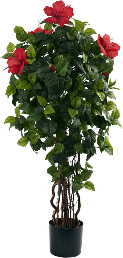 5.5’ Bougainvillea Tree Artificial Plant, Pink