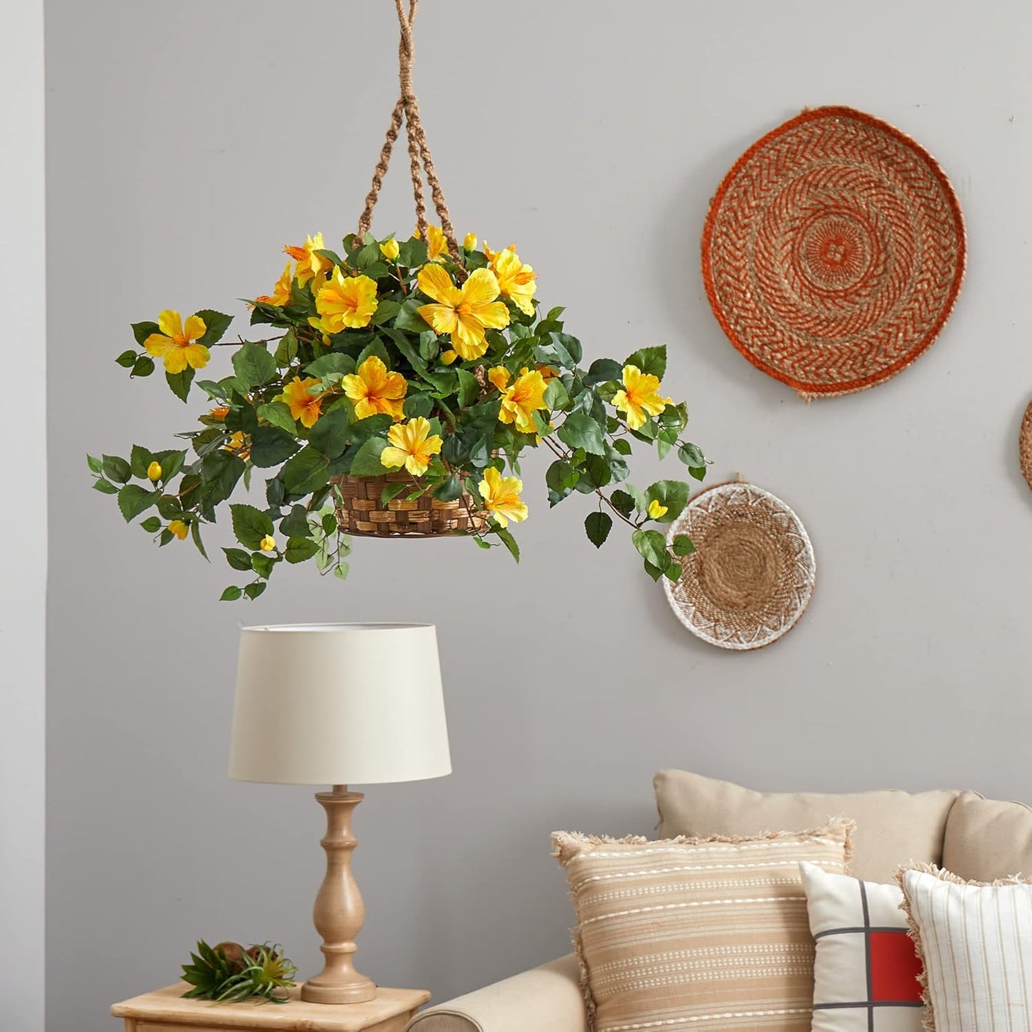 Hibiscus Hanging Basket