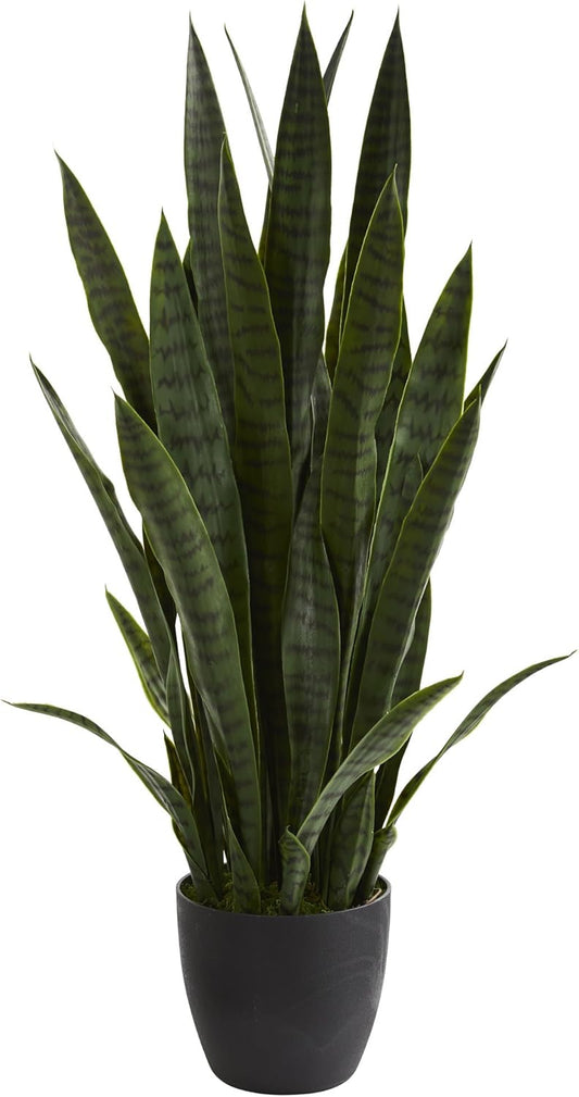 38 in. Sansevieria Artificial Silk Plants, Green No50