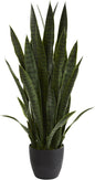 38 in. Sansevieria Artificial Silk Plants, Green No50