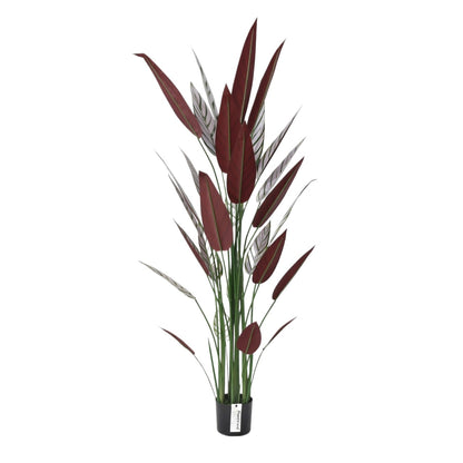 180cm Faux Cordyline Purple Leaf Artificial Plant with Sturdy Stem