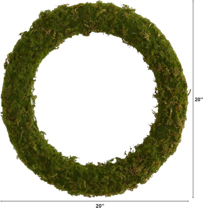 20in. Moss Artificial Wreath
