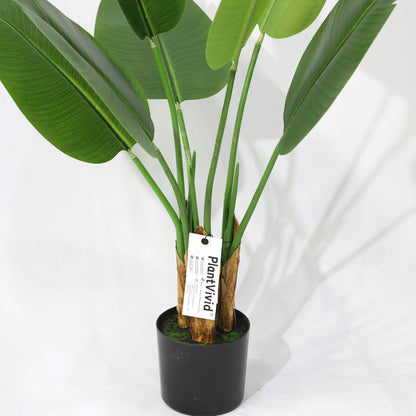 80cm Tropical fake Tree Large Leaf Artificial Travelers Palm Plant