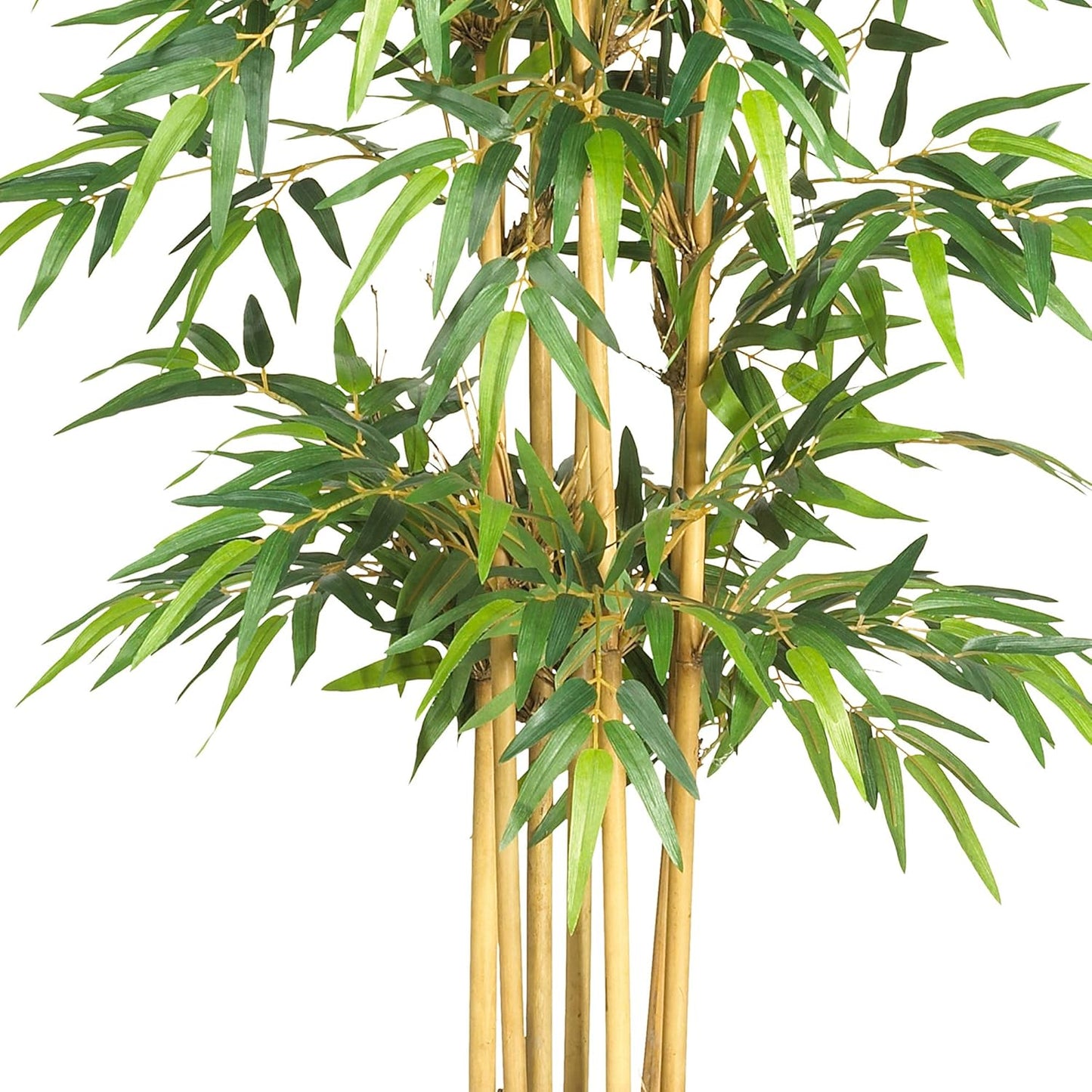 64-in Artificial Bamboo Tree, Fake Bamboo Plants with 7 Natural Trunks, 5.3-ft Tall Faux Plants for Indoor Home Decor with 1040 Realist