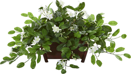 Mix Stephanotis Artificial Plant in Decorative Planter