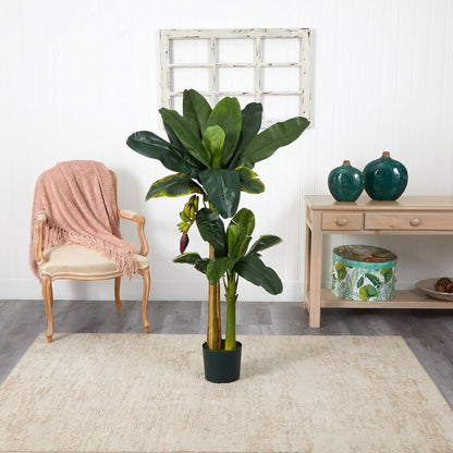 5ft. + 3ft. Banana Silk Tree with Bananas