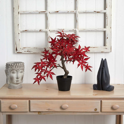 20in. Autumn Maple Artificial Bonsai Tree