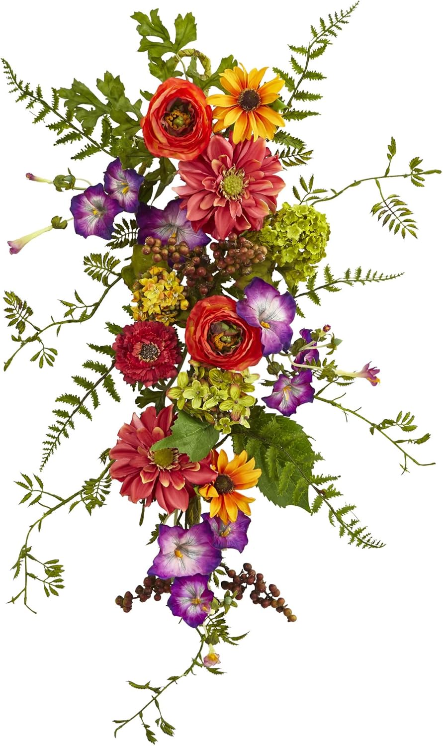 4578 Garden Flower Teardrop,24"