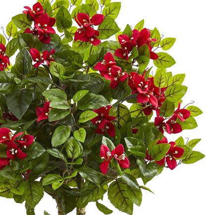 4ft. Double Bougainvillea Artificial Topiary Tree