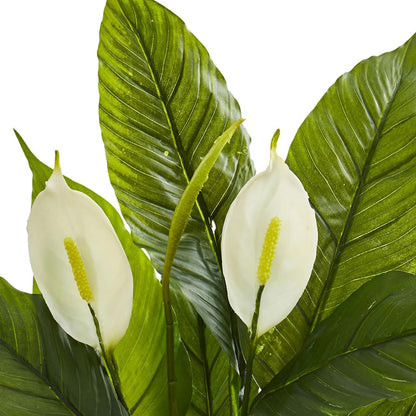 26” Spathiphyllum Artificial (Real Touch) Silk Plants Green