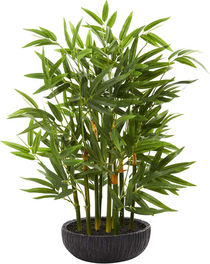 20” Bamboo Artificial Silk Plants, Green