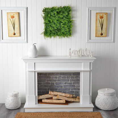 20in. x 20in. Lush Mediterranean Artificial Fern Wall Panel UV Resistant (Indoor/Outdoor)