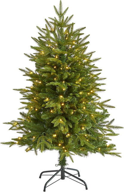 4ft. Colorado Mountain Fir Natural Look Artificial Christmas Tree with 150 Clear LED Lights