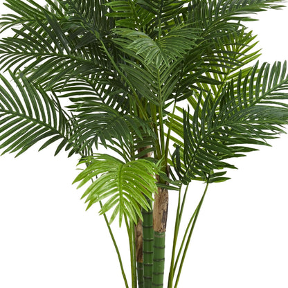 6’ Hawaii Palm Tree Artificial Plant, 6.5" D x14 W x6 Ft, Green