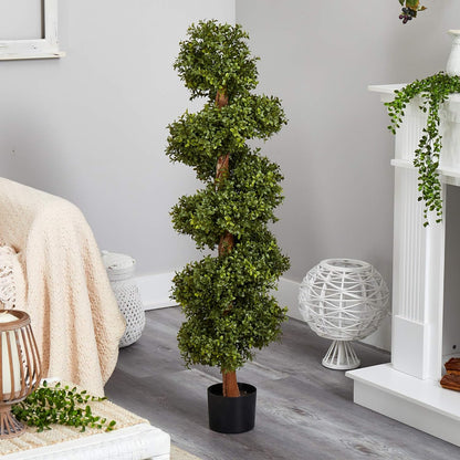 46in. Boxwood Spiral Topiary Artificial Tree