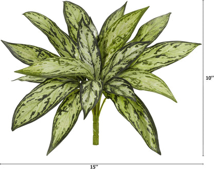 10in. Variegated Silver Queen Artificial Plant (Set of 6)