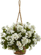 Geranium Hanging Basket Artificial Plant UV Resistant (Indoor/Outdoor)