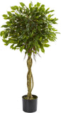 4ft. Ficus Artificial Topiary Tree, UV Resistant (Indoor/Outdoor)