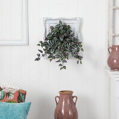 23in. Wandering Jew Hanging Artificial Plant (Set of 4)